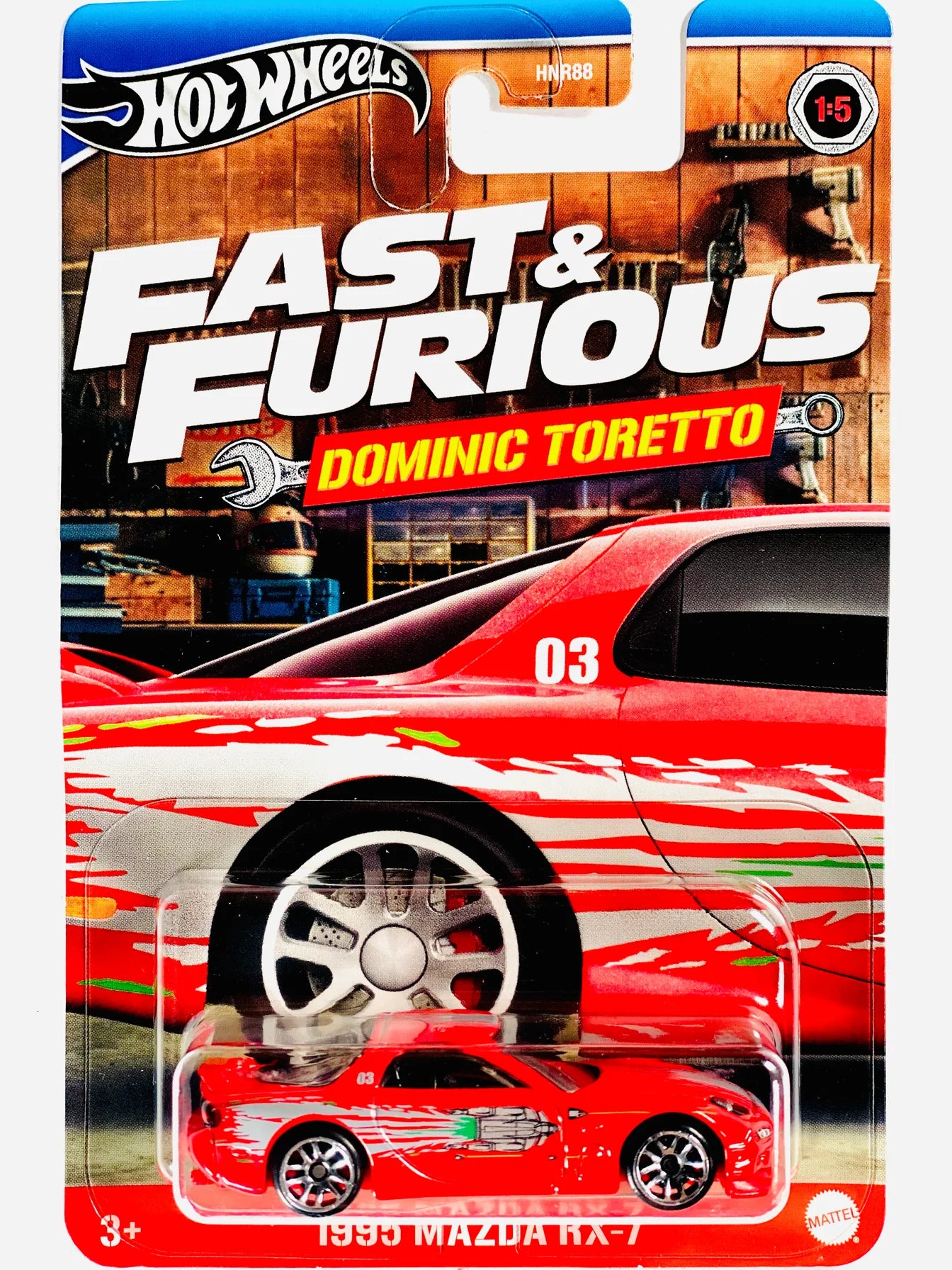 Hot Wheels Fast & Furious Dominic Toretto 1995 Mazda RX-7