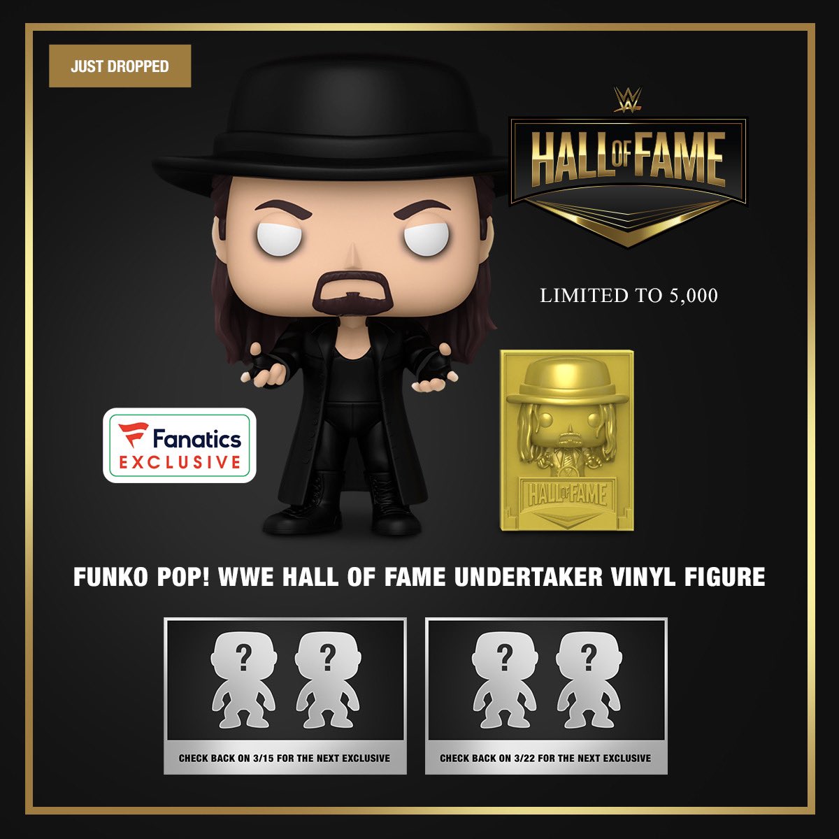 [ETA] Funko POP! WWE Hall of Fame Undertaker #144